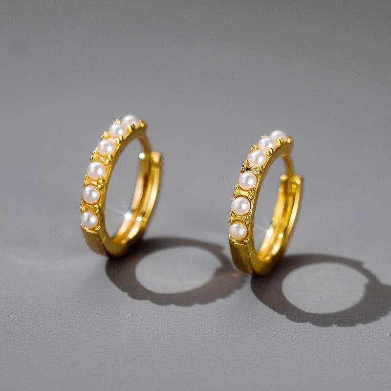 Women's S925 Sterling Silver Gold-plated Earrings Ins Style-Jewearrings