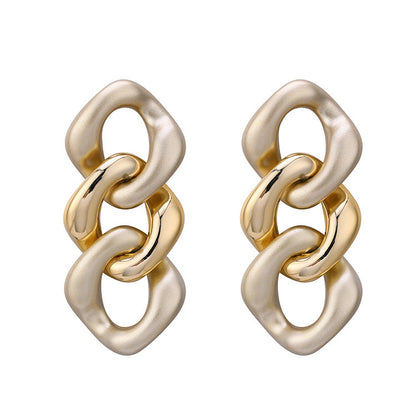 Women's Exaggerated Personality Gold Earrings-Jewearrings