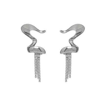 Qiao Jiu No Pierced Earrings Tassel Painless Ear Clip-Jewearrings