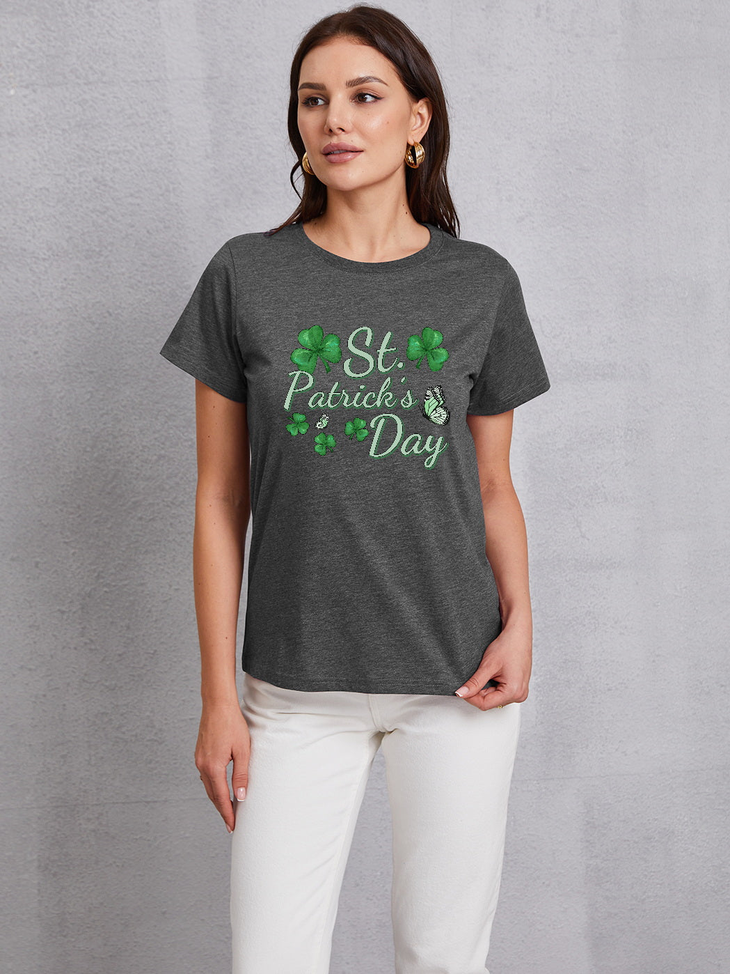 ST. PATRICK'S DAY Round Neck T-Shirt-Jewearrings