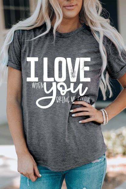 I LOVE YOU Crewneck T-Shirt-Jewearrings