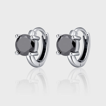 S925 Sterling Silver Women Fashion Personality CHIC Zircon Earrings-Jewearrings