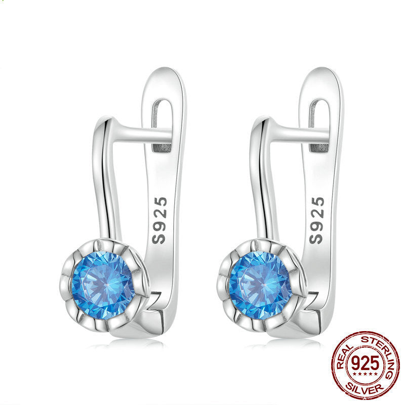 European And American Fashion U Shaped S925 Sterling Silver Earrings-Jewearrings