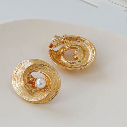 New Simple Pearl Earrings-Jewearrings