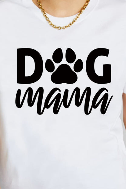 Simply Love Full Size DOG MAMA Graphic Cotton T-Shirt-Jewearrings