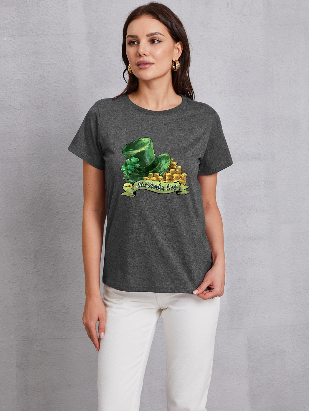 ST. PATRICK'S DAY Round Neck T-Shirt-Jewearrings