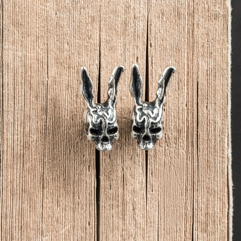 S925 Sterling Silver Non-mainstream Rabbit Stud Earrings-Jewearrings