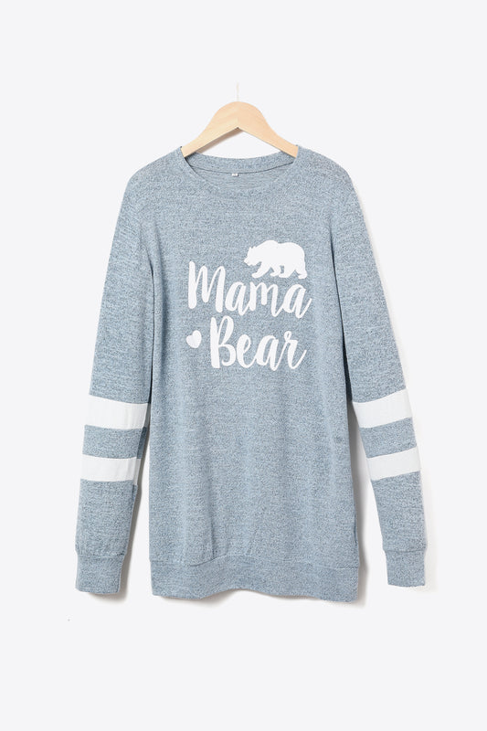 Bear Graphic Raglan Sleeve Top-Jewearrings