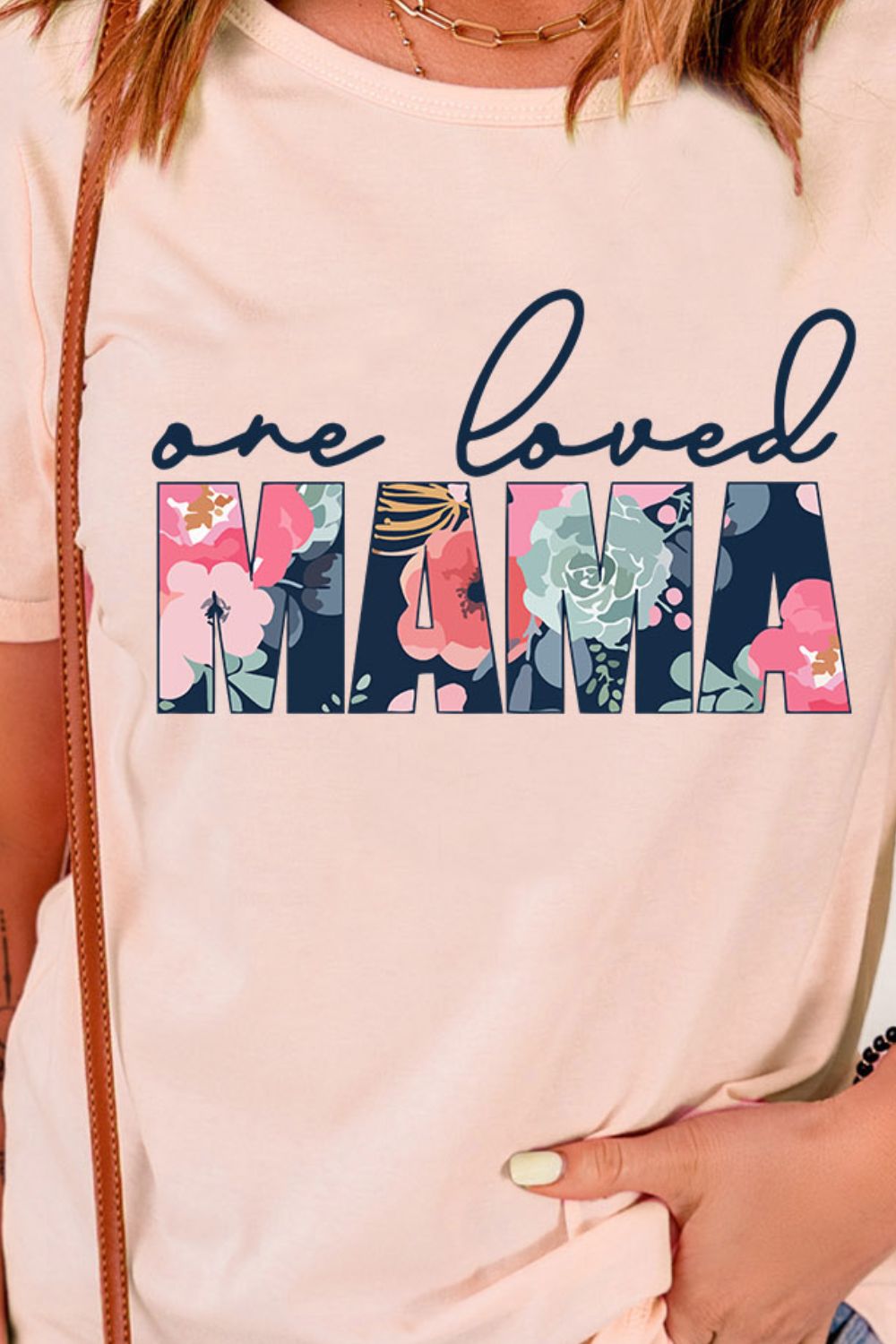 ONE LOVED MAMA Floral Graphic Tee-Jewearrings