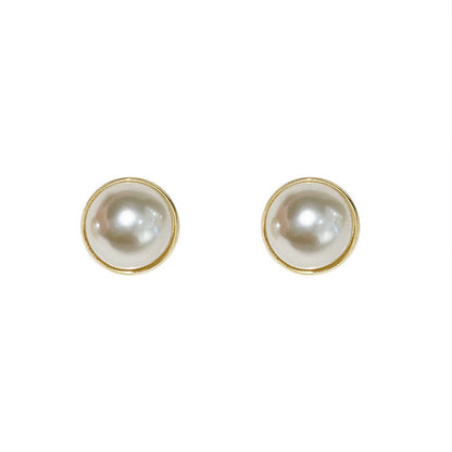 Light Luxury High-grade Large Pearl Earrings Women-Jewearrings