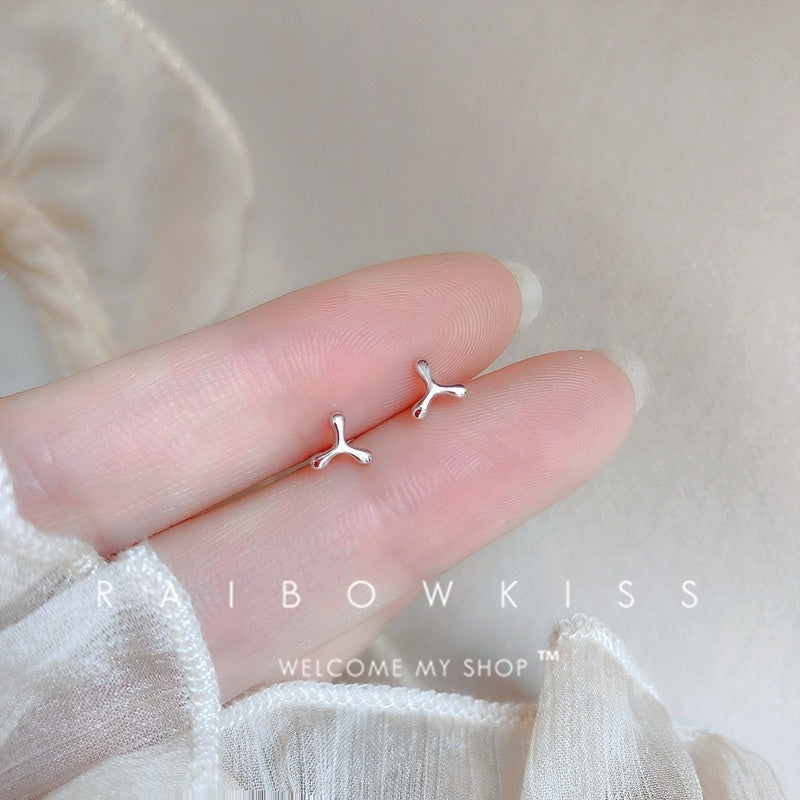 Women's New Sterling Silver Stud Earrings-Jewearrings