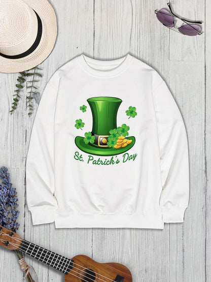 ST. PATRICK'S DAY Round Neck Dropped Shoulder Sweatshirt-Jewearrings