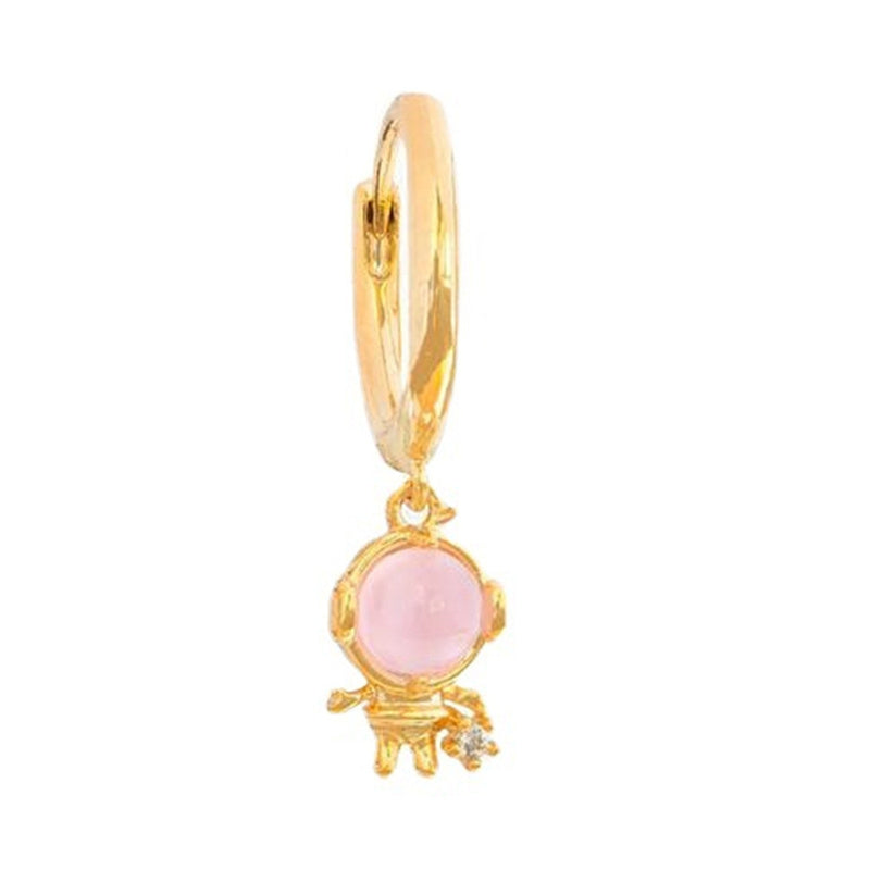 Zirconium Plated 18K Gold Color Preserving Pendant Earrings-Jewearrings