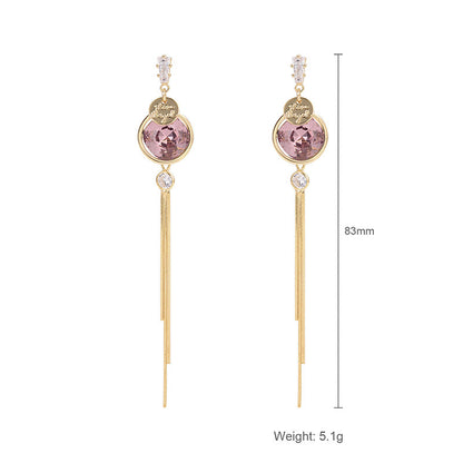 New Trendy Design Pearl Earrings Tassel Earrings-Jewearrings