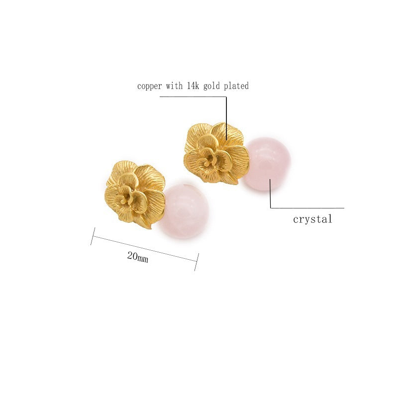 Pearl High-quality Jade European And American Retro Earrings-Jewearrings