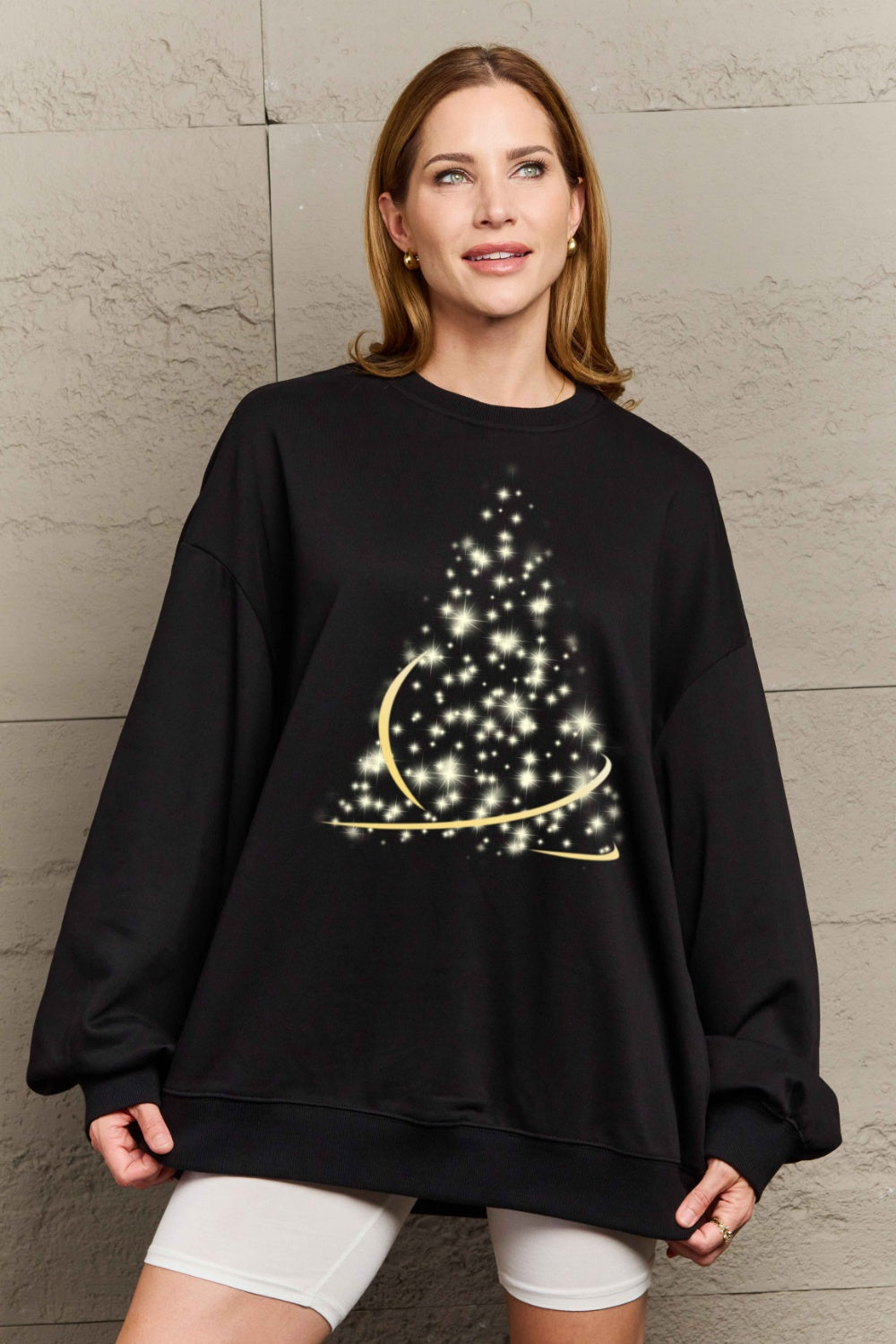 Simply Love Full Size Graphic Round Neck Sweatshirt-Jewearrings