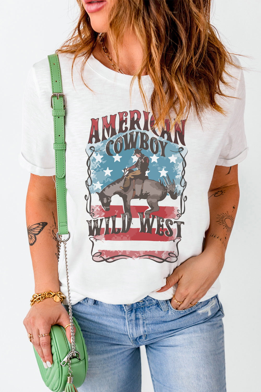 AMERICAN COWBOY WILD WEST Tee Shirt-Jewearrings