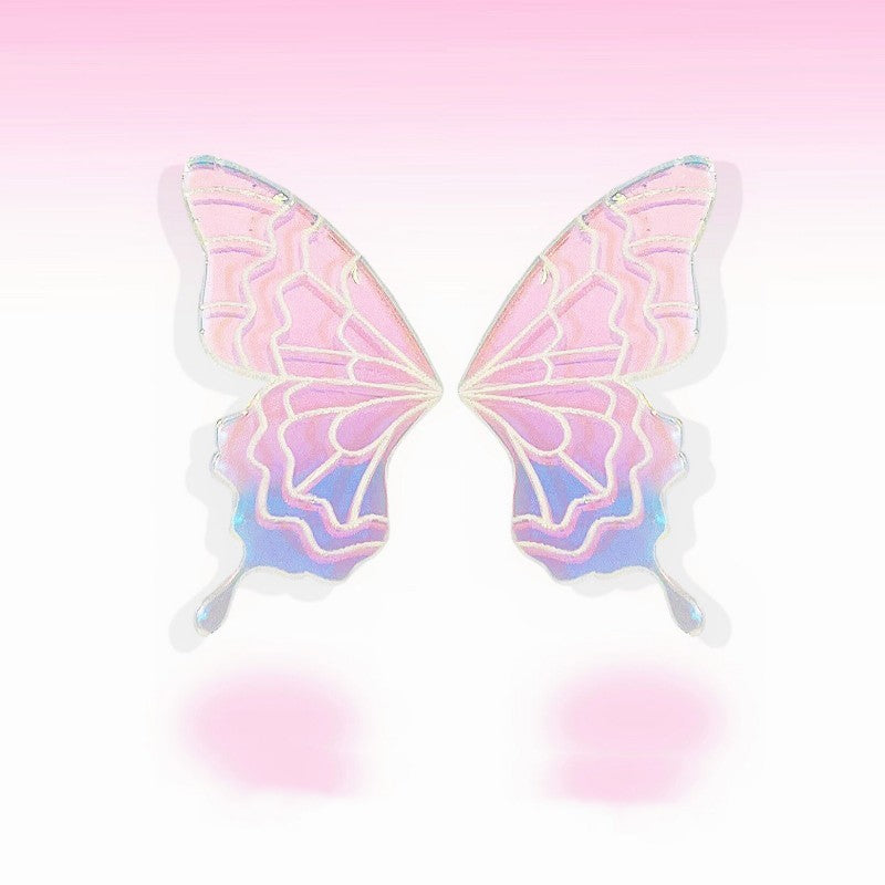 Laser Carved Butterfly Smart Earrings Ear Studs Ear Clip For Women-Jewearrings