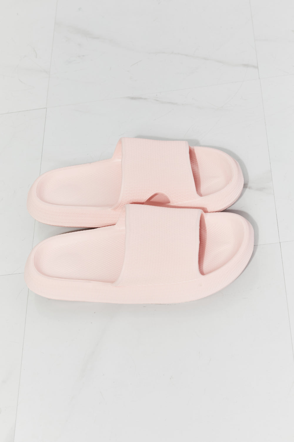 MMShoes Arms Around Me Open Toe Slide in Pink-Jewearrings