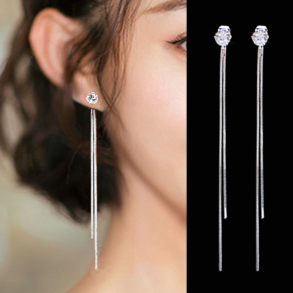 Summer Women's Earrings 925 Silver Needle Pearl Earrings-Jewearrings