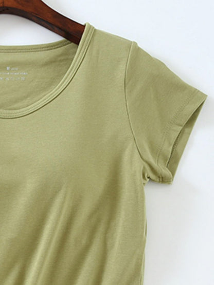 Round Neck Short Sleeve T-Shirt-Jewearrings