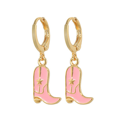 Women's High Heels Earrings Gold Plated Copper-Jewearrings