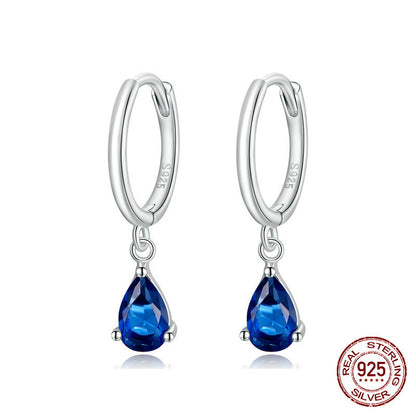 Fashion Drop Earrings Sterling Silver S925-Jewearrings