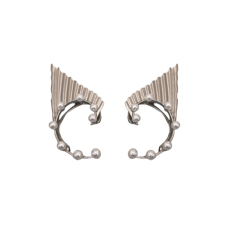 Small Niche Design Without Ear Holes, Metal Elf Ear Clip Earrings-Jewearrings