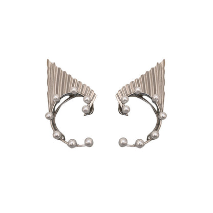 Small Niche Design Without Ear Holes, Metal Elf Ear Clip Earrings-Jewearrings