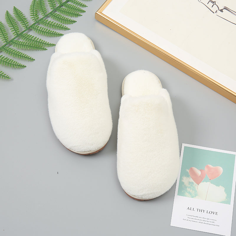 Faux Fur Slippers-Jewearrings