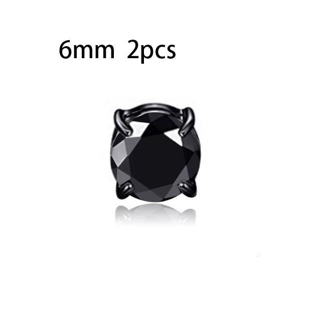 Unisex Zircon Stud Earrings Amazon Hot Zircon Magnet Ear Clips-Jewearrings