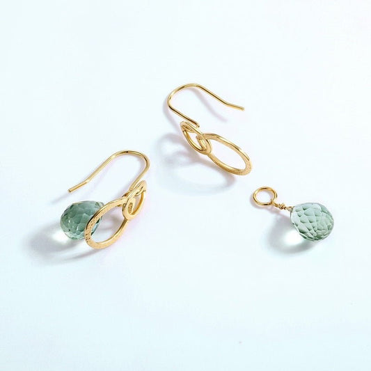 9K Gold Semi-Handmade Fashion Earrings-Jewearrings