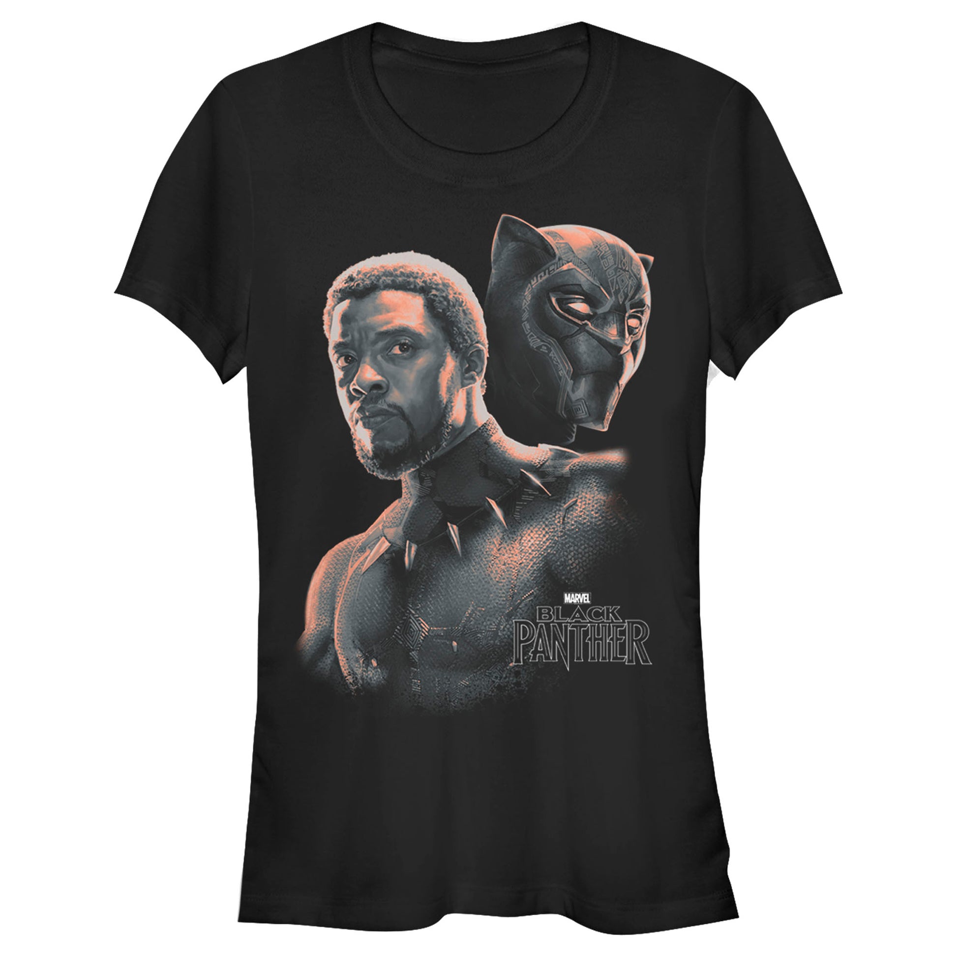 Junior's Marvel TChalla Unmasked T-Shirt