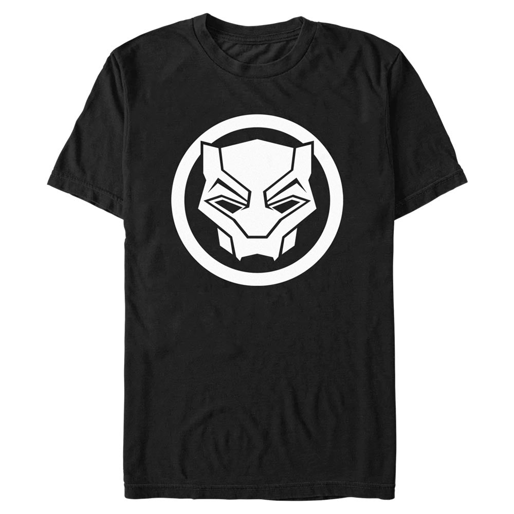 Men's Marvel Black Panther Wakanda Forever Black Panther Sigil Clear T-Shirt