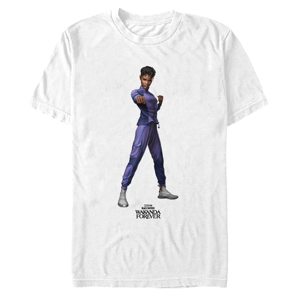 Men's Marvel Black Panther Wakanda Forever Shuri Blank T-Shirt