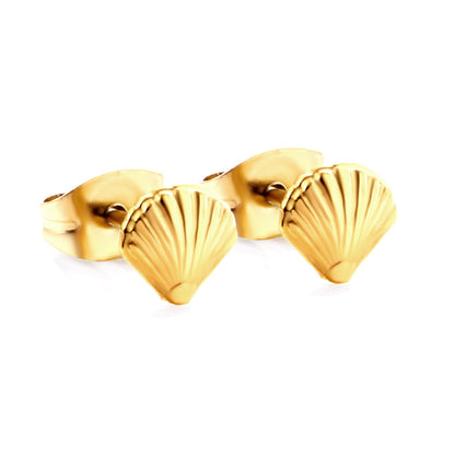 European And American New Ins Shell Stud Earrings Simple Fashion Commuter All-matching-Jewearrings