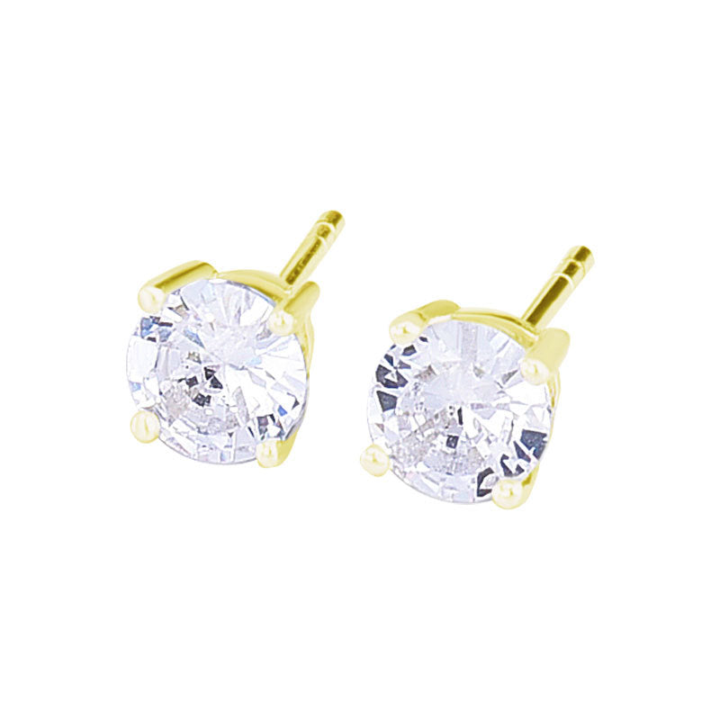 925 Sterling Silver High-grade Niche Zircon Stud Earrings-Jewearrings