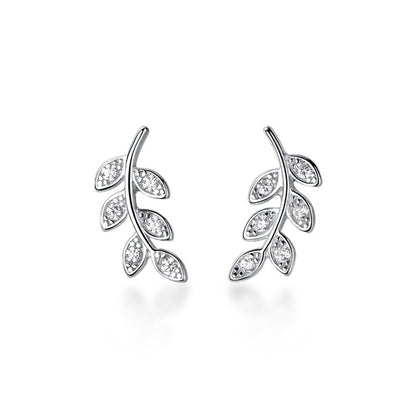 S925 Silver Mori Style Sweet And Simple Branch Bud Earrings-Jewearrings