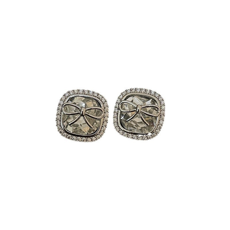 Luxury Lady Full-jeweled Stud Earrings Simple-Jewearrings