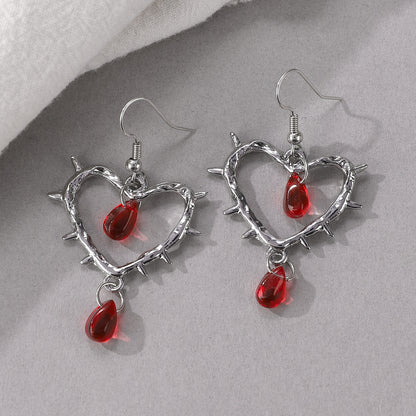 Fashion Handmade Thorn Cross Earrings For Women-Jewearrings