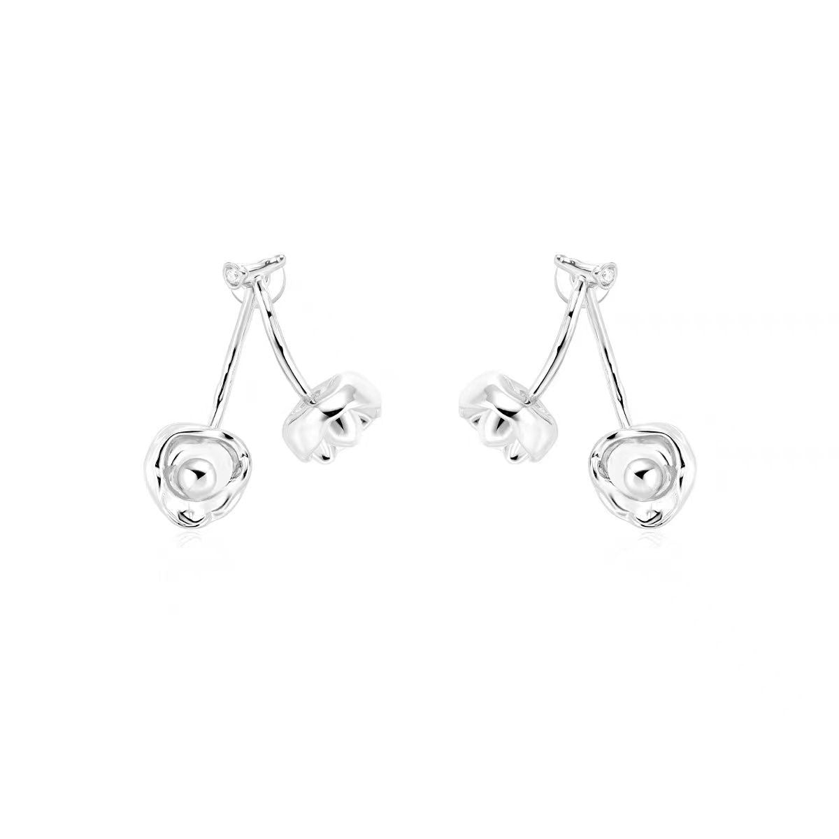 Women's Fashion Silver Plated Dual-wear Earrings-Jewearrings