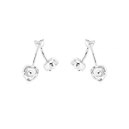 Women's Fashion Silver Plated Dual-wear Earrings-Jewearrings