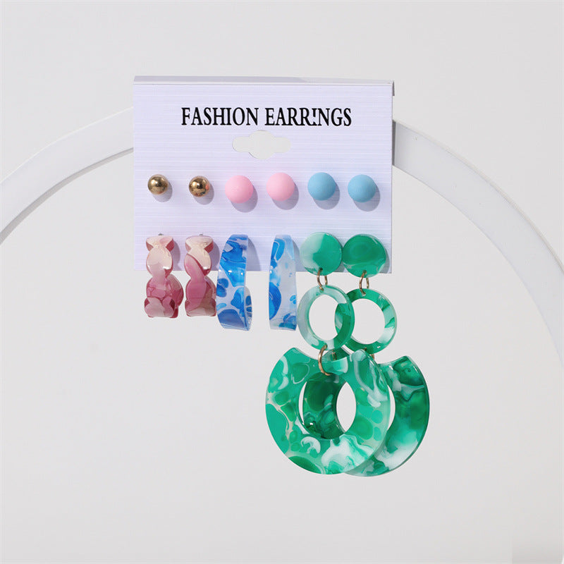 Women's Acrylic Earrings Set-Jewearrings