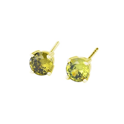 925 Sterling Silver High-grade Niche Zircon Stud Earrings-Jewearrings