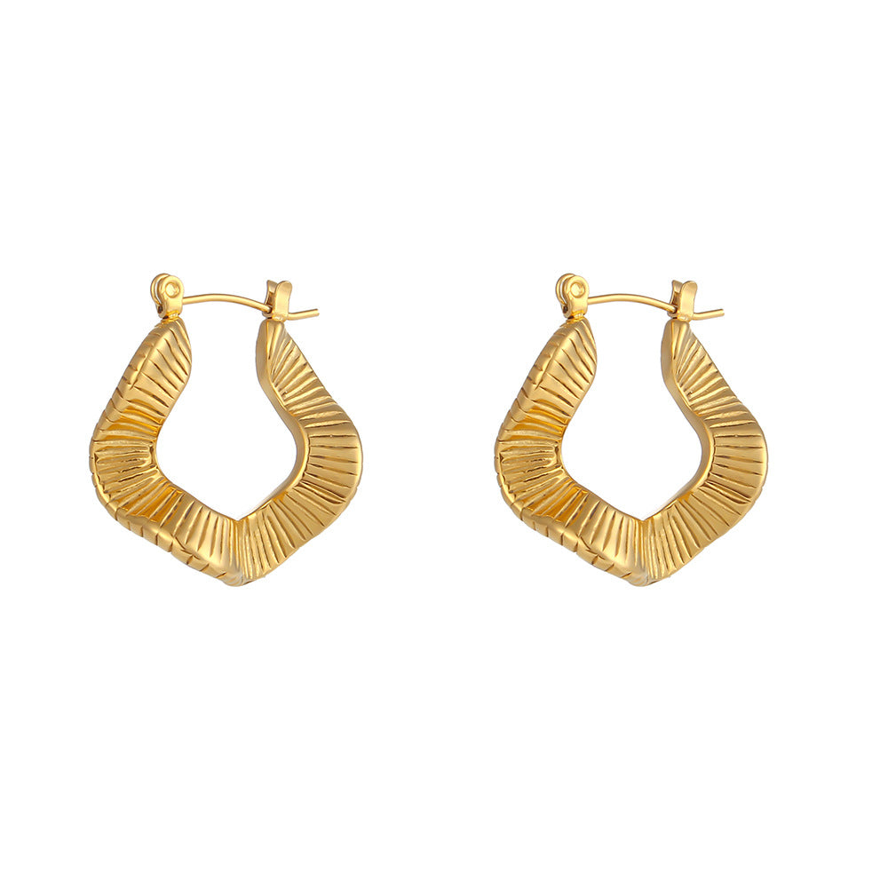 Unique Alien 18K Gold Plated Earrings For Women-Jewearrings