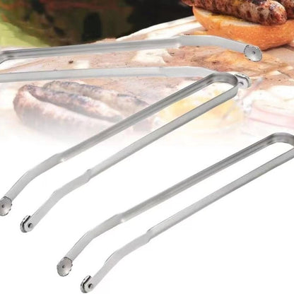 Stainless Steel Barbecue Clamp Barbecue Clip Multi-functional Lengthened Anti-scald Kitchen Gadgets-Jewearrings