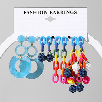 Women's Acrylic Earrings Set-Jewearrings