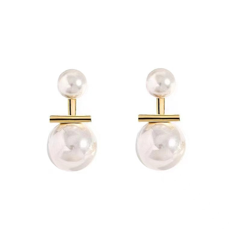 Silver Needle Light Luxury Minority Pearl Earrings For Women-Jewearrings