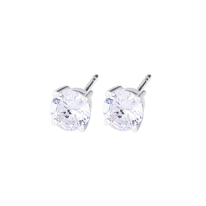 925 Sterling Silver High-grade Niche Zircon Stud Earrings-Jewearrings