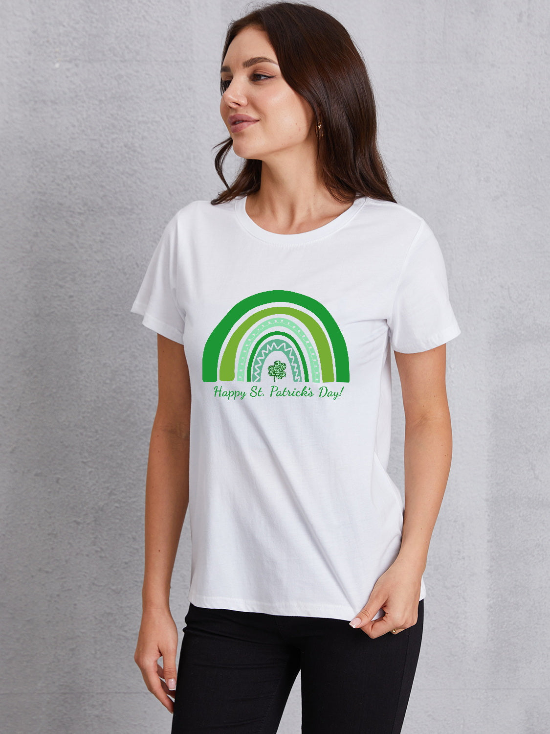 HAPPY ST. PATRICK'S DAY Round Neck T-Shirt-Jewearrings